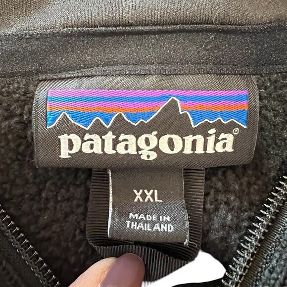 Patagonia sweater, 1/4 zip, charcoal, men's size XXL - Picture 4 of 7